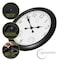 Clockswise 24-inch Large Outdoor Wall Clock Thermometer Combo, Waterproof Hygrometer Silent Battery Operated QI004644 - alternate 3